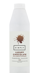 Simply Luxury Chocolate Topping Sauce with Hazelnut Flavouring