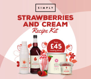 Strawberries and Cream Frappe Recipe Kit