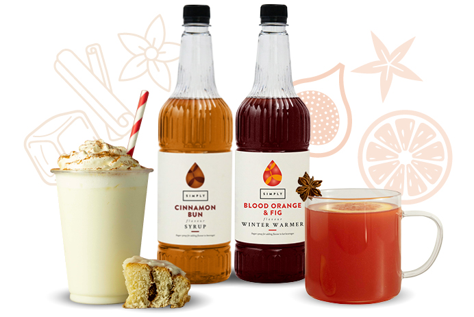 New Products - Winter Warmer and Syrups - Finished Drinks