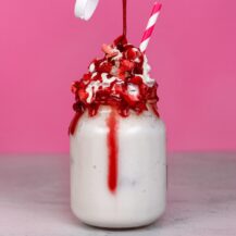 Raspberry and White Chocolate Hot milkshake