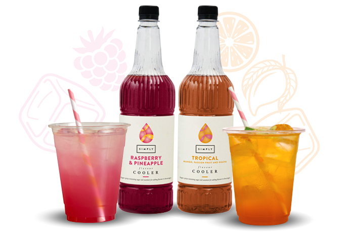 New Coolers - Tropical and Raspberry and Pineapple.